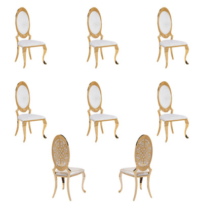 Chair 6x Group Armchair Chairs Set Luxury Textile new Dining room