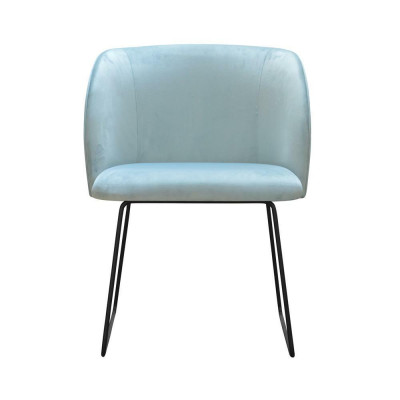 Chair 4x Armchair Dining room Upholstered Chair Lounge Textile Seat Set new Club