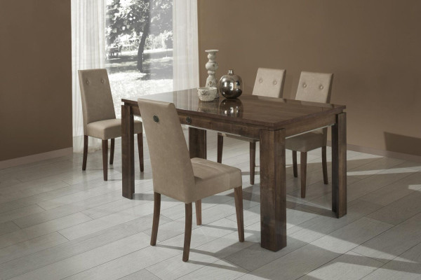 Chair Wood Upholstery Suite Living room Dining room Dining set Group Set 4pcs. new