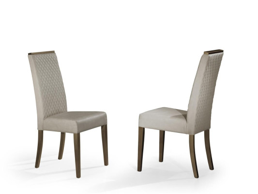 Chair Dining room chair upholstered chair Wood Chairs Lehn Fabric Design new Furniture Gray