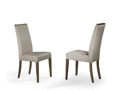 Chair Dining room chair upholstered chair Wood Chairs Lehn Fabric Design new Furniture Gray