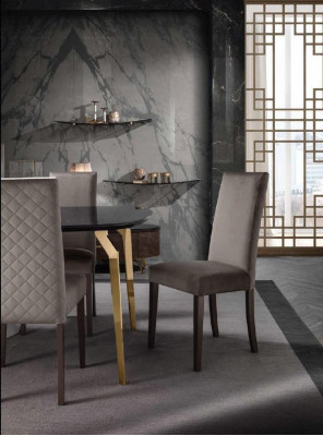 Chair Dining room chair Stühl 1 Seater Armchair Luxury Furniture Design Chairs Fabric new