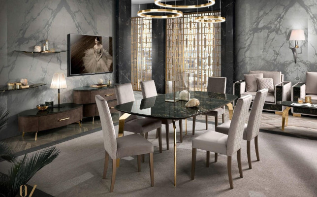 Chair Dining room chair Stühl 1 Seater Armchair Luxury Furniture Design Chairs Fabric new
