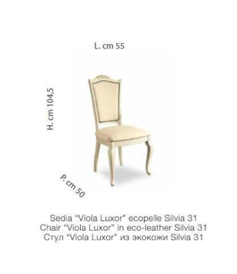 Chair Wood Italian Furniture Dining room Chairs Luxury Design Armchair Real wood