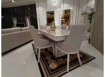 Chairs Set 6x Textile Upholstery Dining room chair Modern Furniture 6pcs.