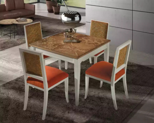 Dining room Designer Chair Wood Luxury Style Classic r Upholstered Chair