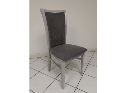 Dining room chair Wood Chair Gray Fabric Lehnst Chairs Relax Design Armchair Italy