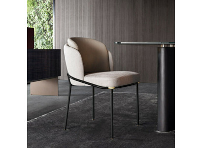 Dining Room 1x Chair Chairs Upholstery Textile Modern Designer Lehn Seat Armchair