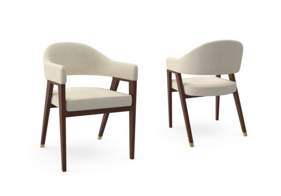 Design Chairs Upholstery Hotel Chair Textile Wood Furniture in the Dining room new