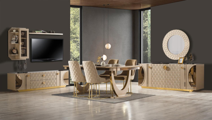 Beige Dining room chair Living room Sofa Living room Club TV Cocktail party new