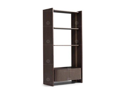 Large Complete e Living room Armchair Tables 7-piece Fabric Brown Wood Shelves