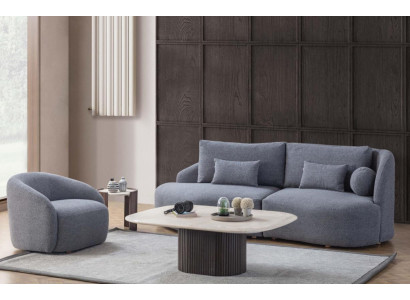 Complete e Living room seating set designer three-seater sofa armchair 2-piece