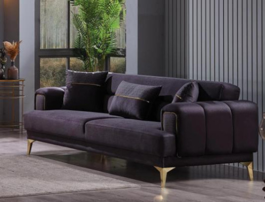 Modern luxury sofa three-seater textile couch designer living room furniture velvet