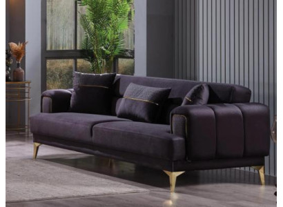 Modern luxury sofa three-seater textile couch designer living room furniture velvet