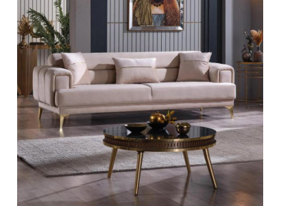 Velvet luxury sofa three-seater upholstered couch designer seat cushion couch living room
