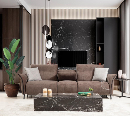 Luxury Complete Set Four Seater Sofa Couch Designer Armchair Modern Furniture