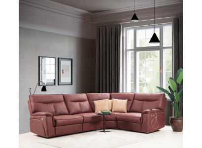 Luxury Corner sofa Red Sofa Couch L-shape Modern Upholstered furniture Designer Living room