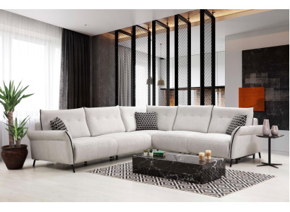Living room Sofa L-shape Modern Design Textile Fabric Luxury Couch Upholstered furniture