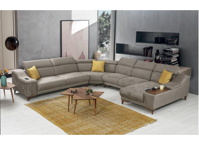 Sofa U-shape Living room Corner sofa Upholstered furniture Modern Upholstery Textile Design