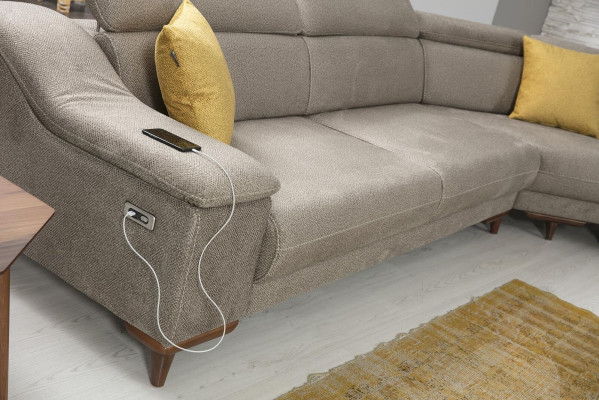 Sofa U-shape Living room Corner sofa Upholstered furniture Modern Upholstery Textile Design