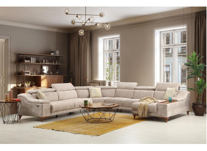 Corner sofa Sofa U-shape Upholstered sofa Couch Suite Corner sofas Modern Living room