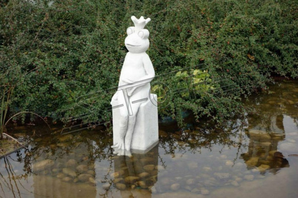 Garden Decoration Frog Patio Stone Decorative Figures Statue