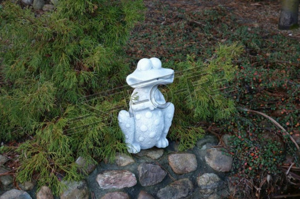 Garden Decoration Frog Patio Stone Figure Statue Decorative
