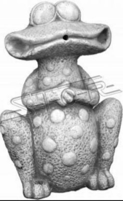 Garden Decoration Frog Patio Stone Figure Statue Decorative