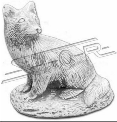 Garden Decoration Fox Patio Stone Figures Figure Decorative Statue
