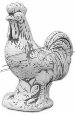 Garden Decoration Chicken Patio Stone Figures Figure White Decorative Statue
