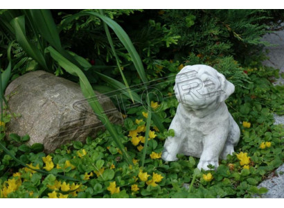 Garden Decoration Dog Patio Stone Figure Figures White Decorative Statue