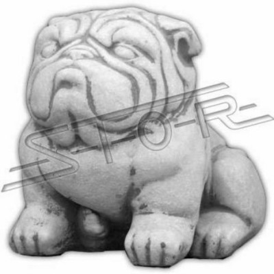 Garden Decoration Dog Patio Stone Figures Decorative Figure White Statue