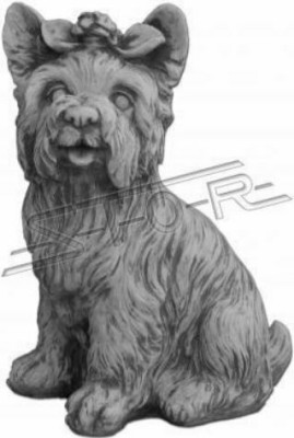 Garden Decoration Dog Patio Stone Figures Daisy Statue
