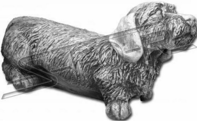 Garden Decoration Dog White Patio Stone Figure Figurines Decorative Statue