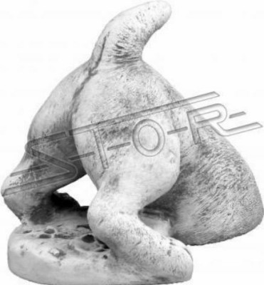 Garden Decoration Dog Patio Stone White Figures Decorative Statue Figure