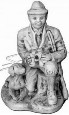 Garden Decoration Hunter Statue Sculpture Figures Statues Sculptures