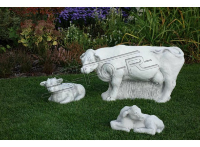 Garden Decoration Calf Terrace Stone Figures Figure Decorative Statue