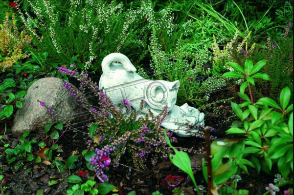Garden Decoration Cat Statue Sculpture Figures White Sculptures Design