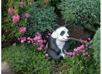 Garden Decoration Panda Terrace Stone Figures Figure Decorative Statue