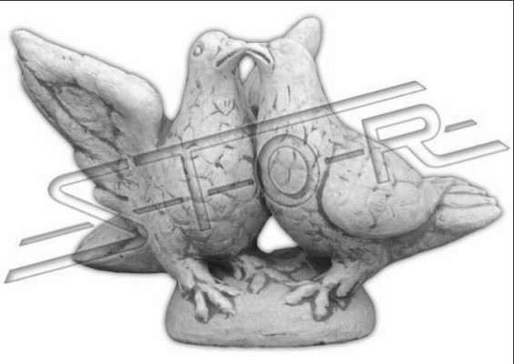 Garden Decoration Pigeons Patio Stone Figures Figure Statue Sculpture