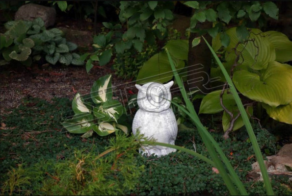 Garden Nature Decoration Owl Patio Stone Figures Decorative Statue