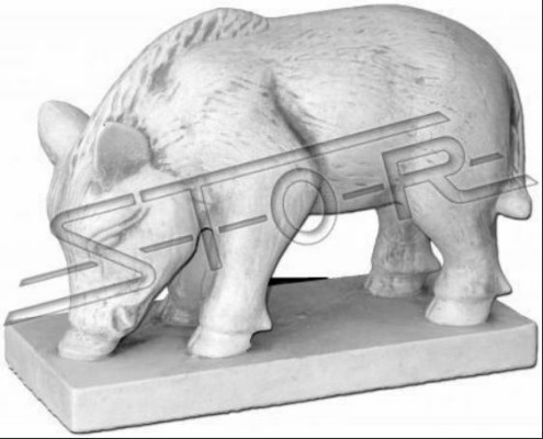 Garden decoration wild boar terrace stone figures decoration