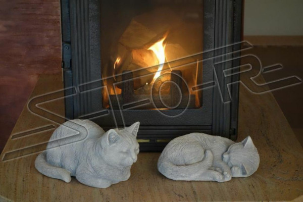 Garden Decorative Decoration Cat Patio Stone Figures Statue