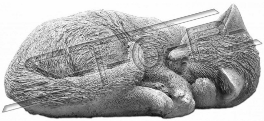 Garden Decorative Decoration Cat Patio Stone Figures Statue