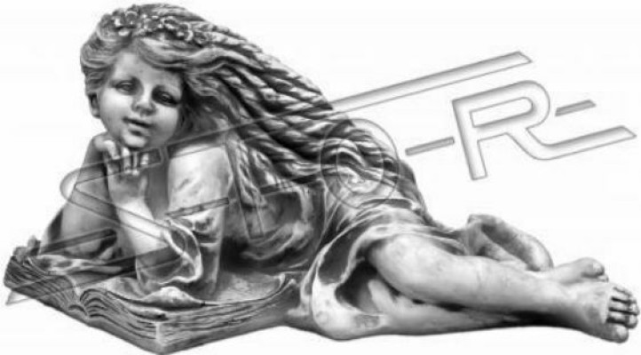 Garden figure angel garden 26cm pond figure people cast stone