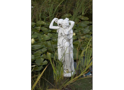 Garden figure "Mrs Fontaine" 76cm pond figure people cast stone