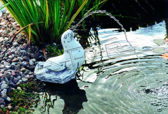Garden figure "Fontaine" 32cm pond figure statue cast stone