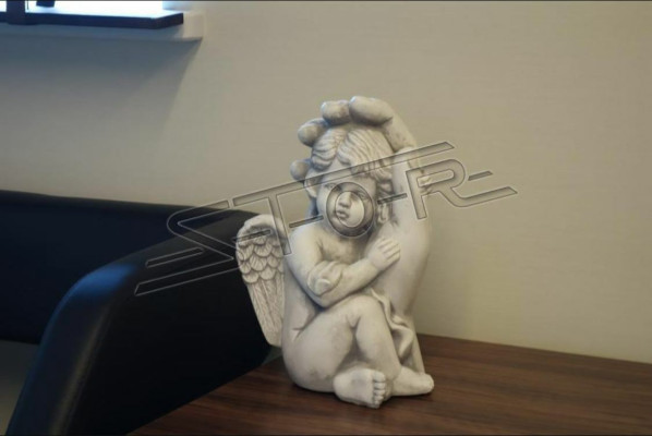 Grave Angel Cross Grave Decoration Grave Decoration Classic Stone Statue