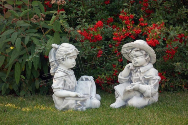 Boy 44cm Figure Statue Figures Sculpture Statues Garden