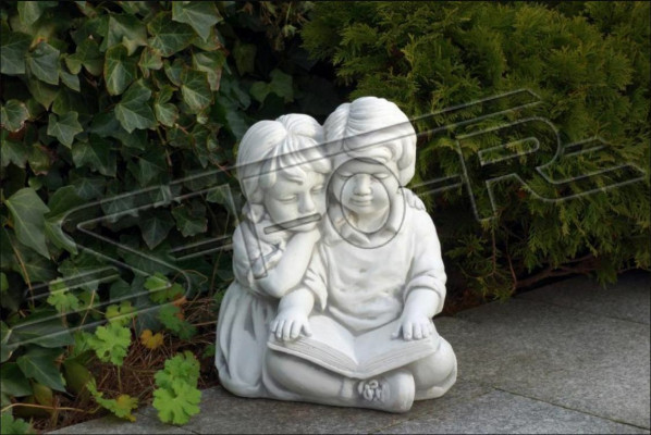 Boy & Girls Reading Garden Decoration Children Figure Figures